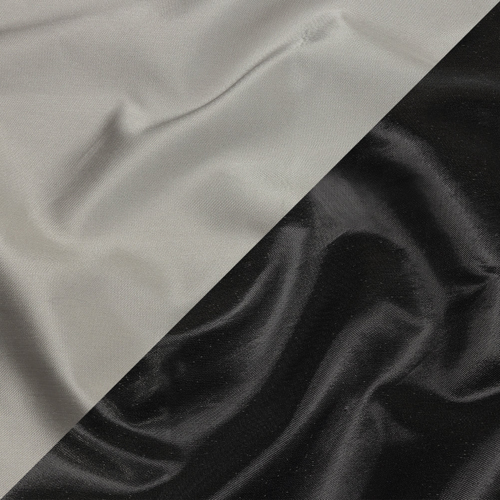 Olwyn Metallic Charcoal and Pale Gray Double Faced Luxury Mikado - Joann Fabrics