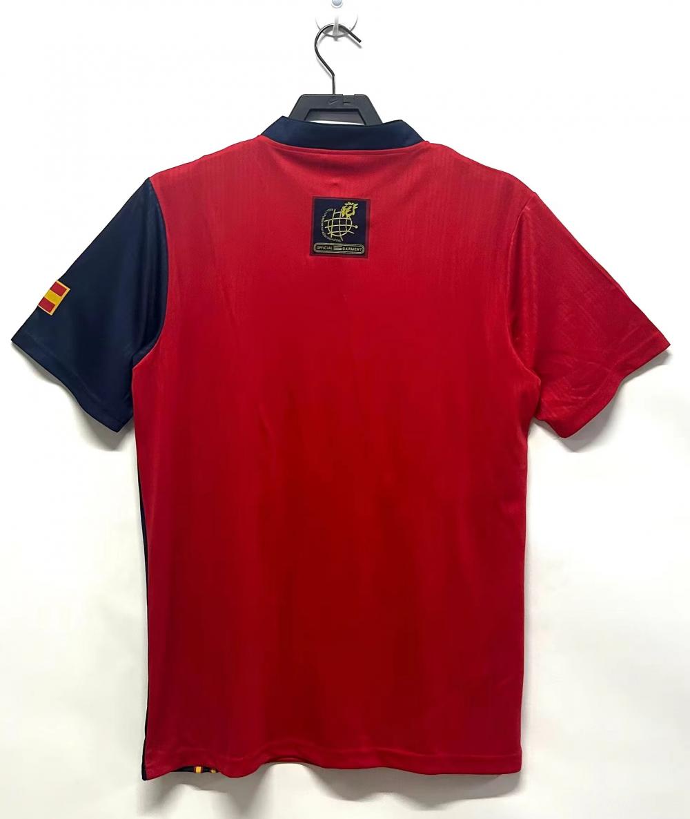 1996 Retro Spain Home Soccer Shirt