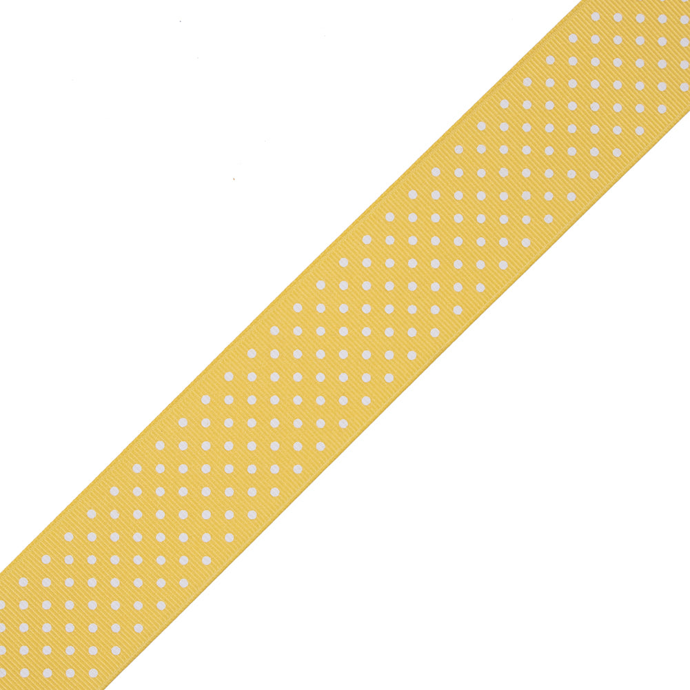 Yellow Polka Dot Grosgrain Ribbon - Joann Fabrics