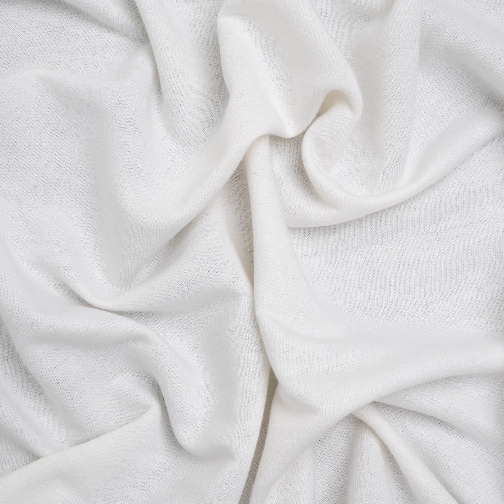 Cotton and Rayon French Terry - Cream - Deadstock - Joann Fabrics