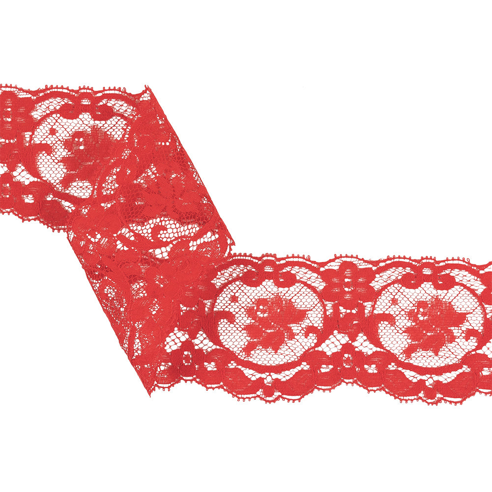 Lollipop Floral Cartouche Lace Trim - 2.5