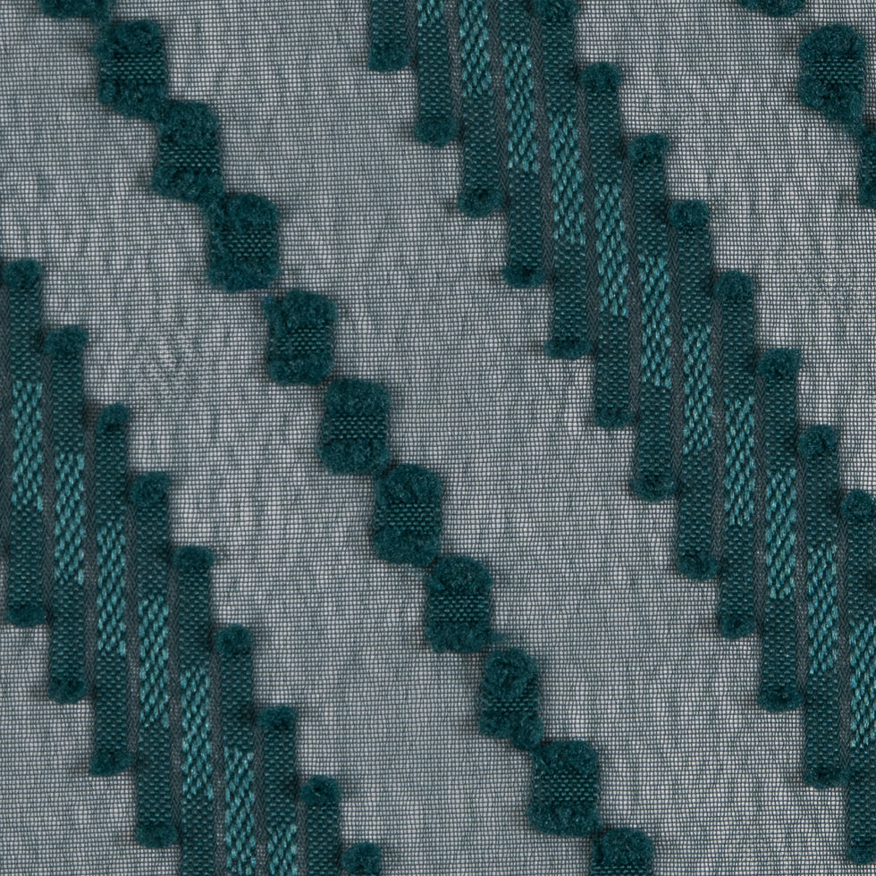 Famous NYC Designer Forest Green Diagonal Burnout Chiffon - Joann Fabrics