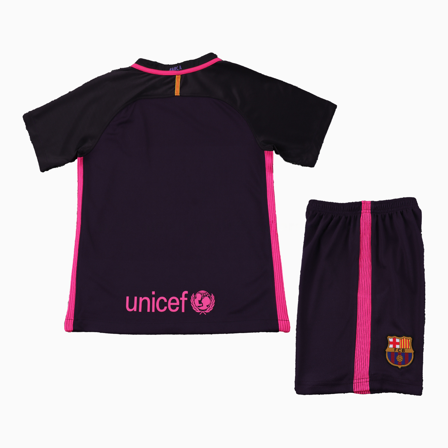 Retro Barcelona 2016-17 Away Kids Kit - UnitedFutballJersey