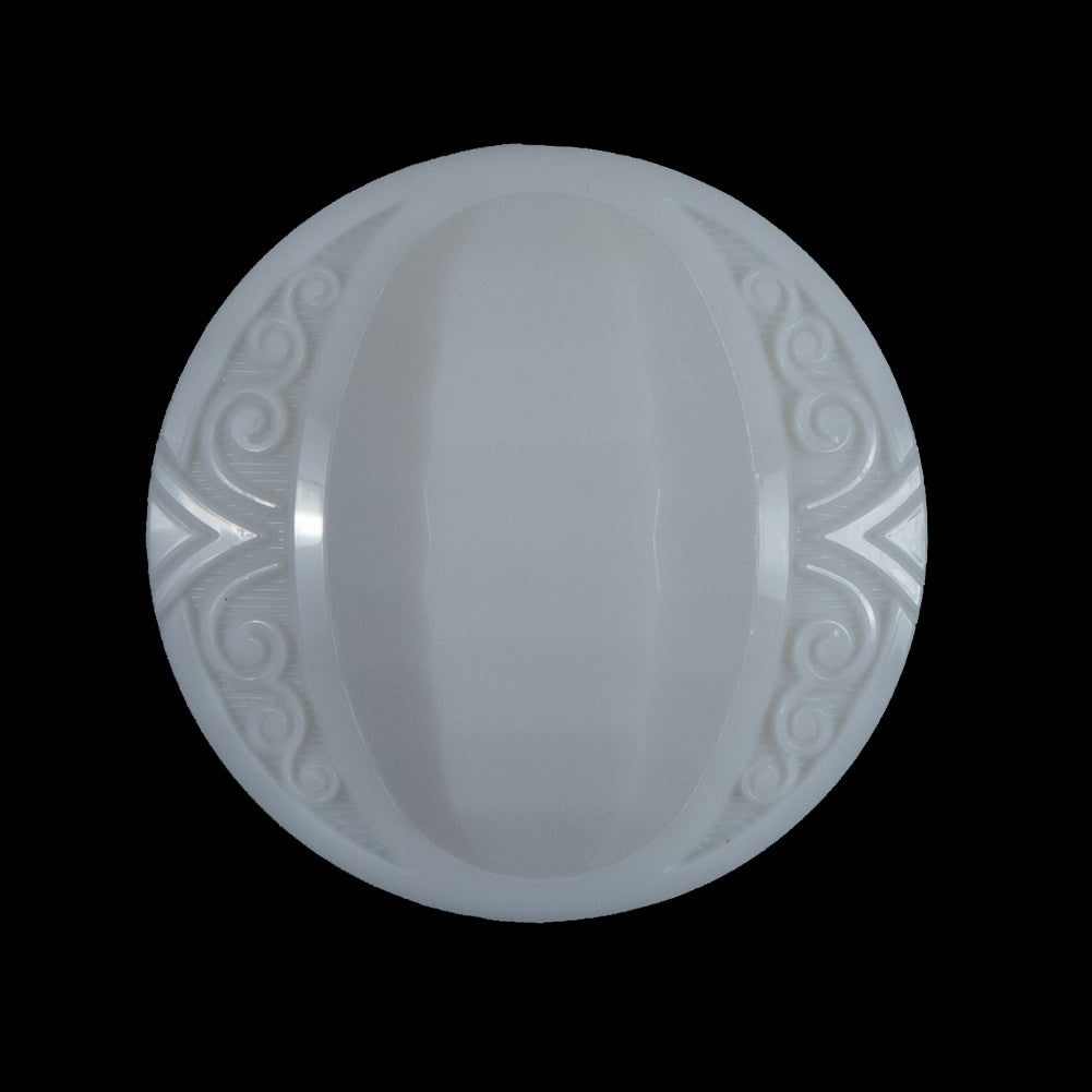White Classy Etched Shank-Back Button - 44L/28mm - Joann Fabrics