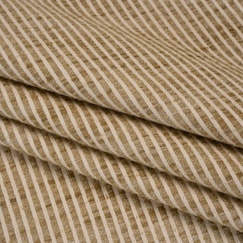 Polyester Boucle Woven - Jute Stripes - British Imported - Joann Fabrics