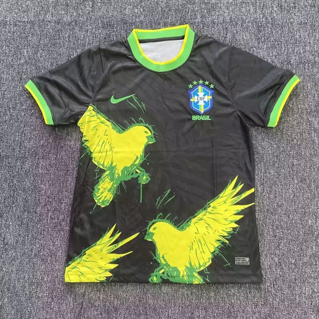 2025/2026 Brazil Birdie Black Football Shirt 1:1 Thai Quality
