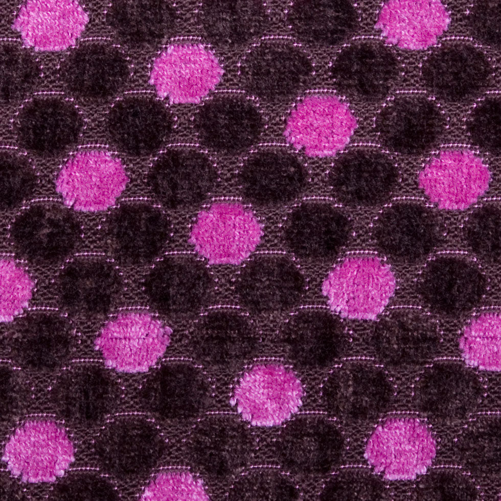 Chocolate/Liz Berry Polka Dots Chenille - Joann Fabrics