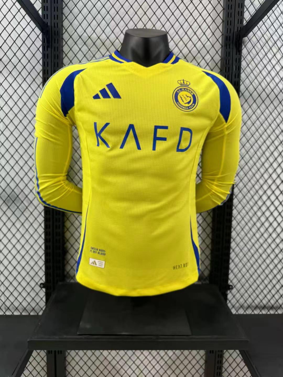 2024/2025 Player Version Al-Nassr Home Long Sleeve Football Shirt 1:1 Thai Quality