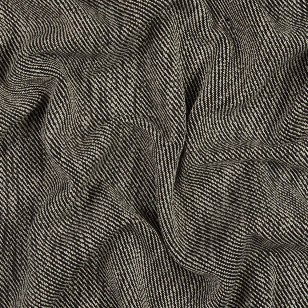 Rag & Bone Black and White Stretch Virgin Wool Twill - Joann Fabrics
