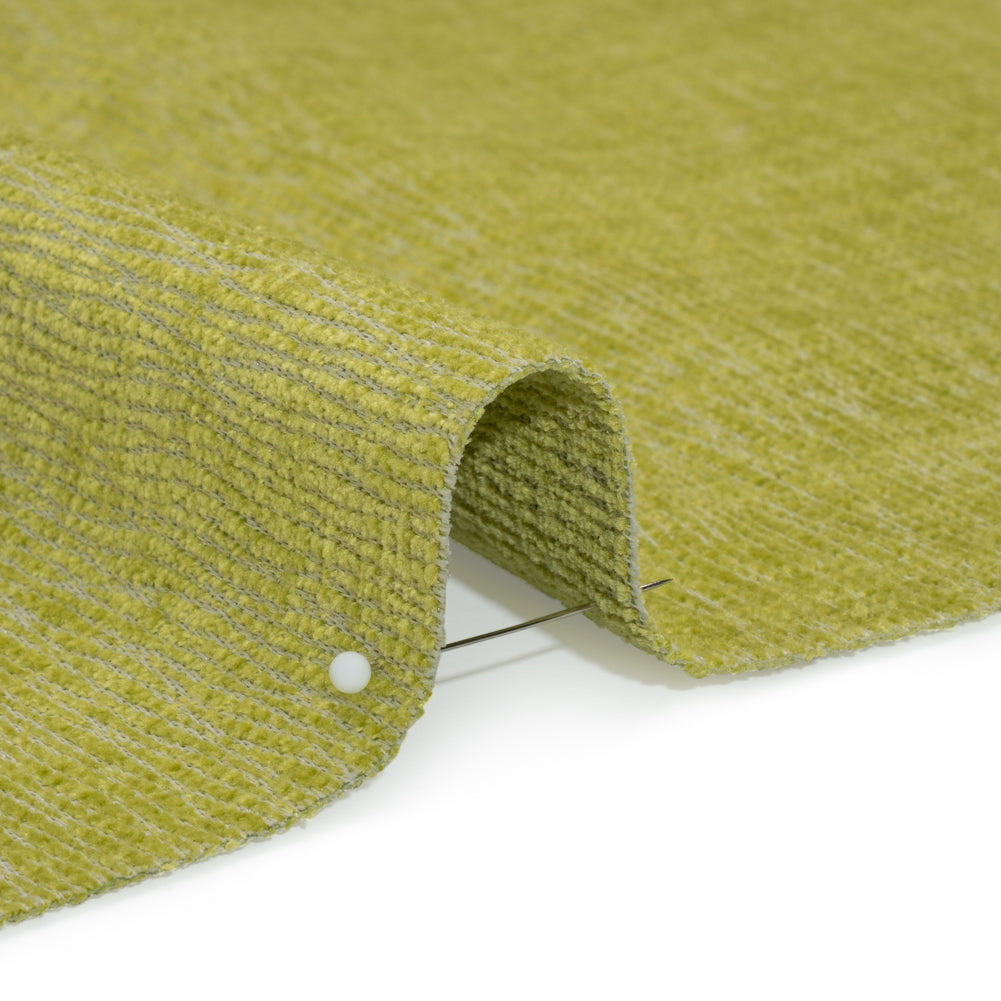 Chenille Upholstery Woven with Latex Backing - Lime - Lovell Collection - Joann Fabrics