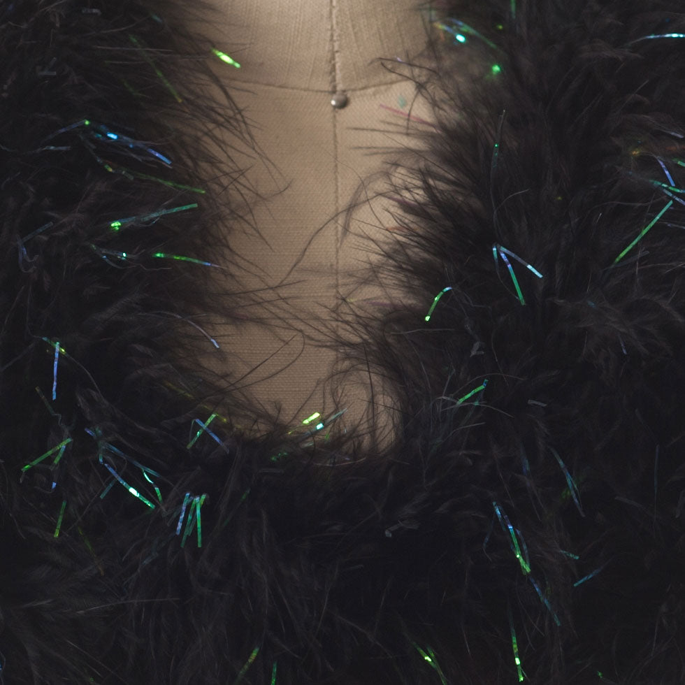 Black Rainbow Marabou Turkey Feather Boa - Joann Fabrics