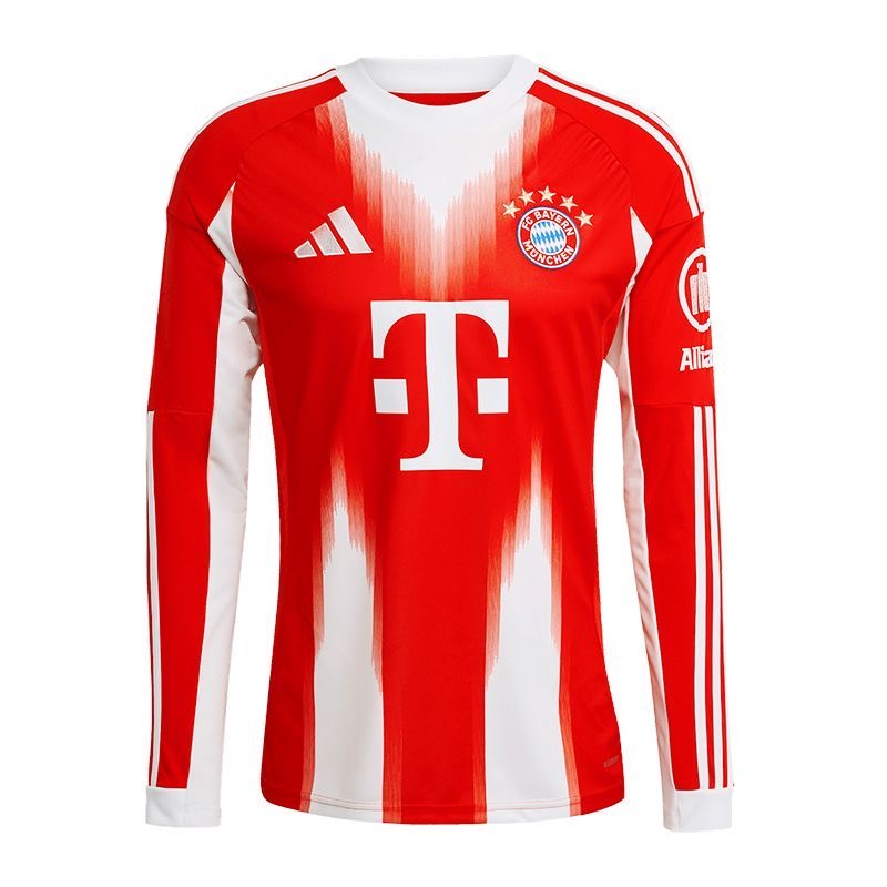 2025/2026 Long Sleeves Bayern Munich Home Football Jersey 1:1 Thai Quality