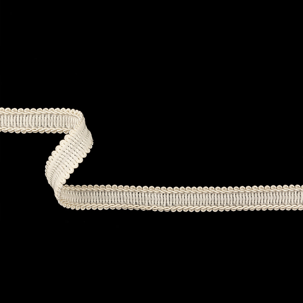 White Braided Trim - 0.75