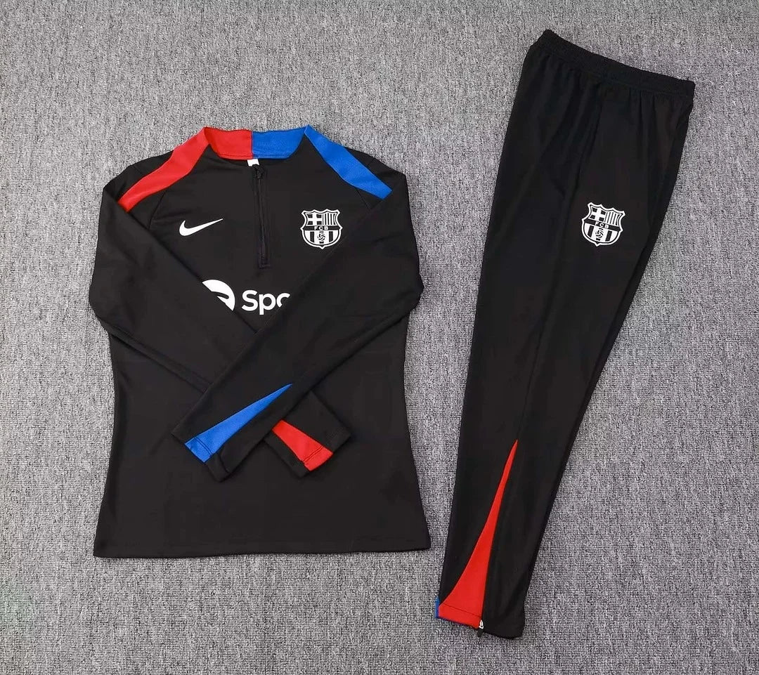 2024/2025 Barcelona Black Tracksuit