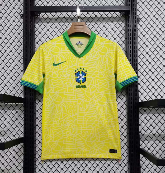 2024-2025 Brazil Home Football Shirt 1:1 Thai Quality