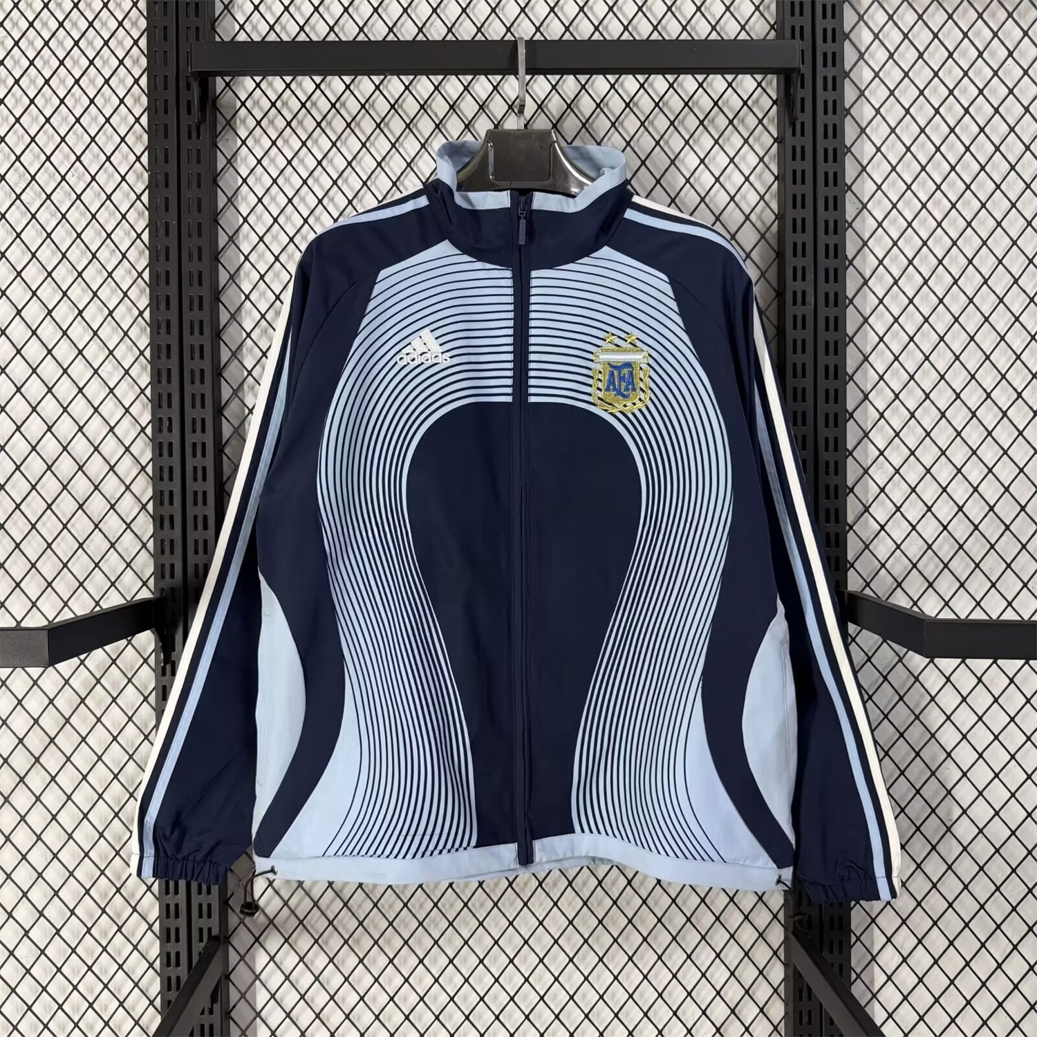Argentina 2026 Windbreaker Jacket - Black And Blue - UnitedFutballJersey