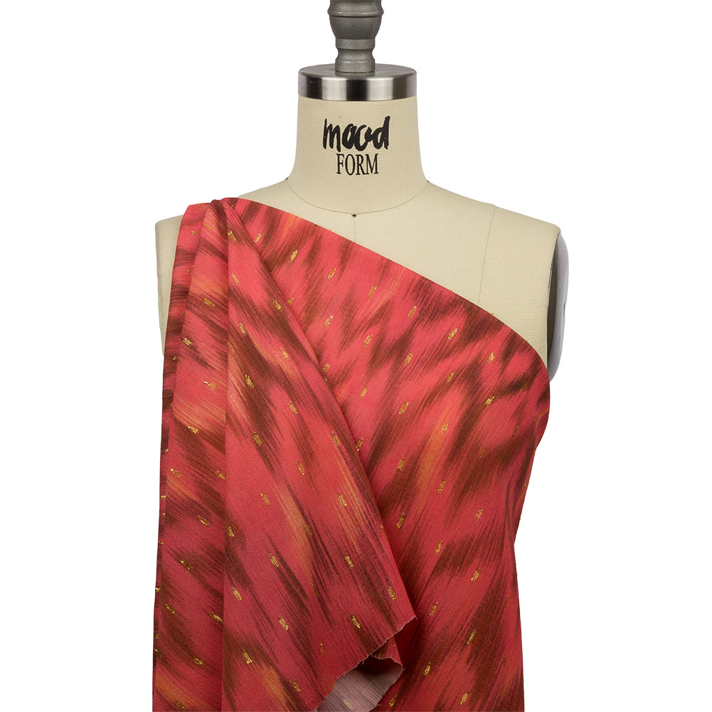 Mood Exclusive Love Divine Metallic Dotted Crinkled Viscose Crepe - Joann Fabrics