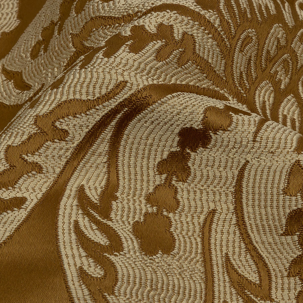 Drapery Jacquard - Bronze Leafy Damask - British Imported - Joann Fabrics