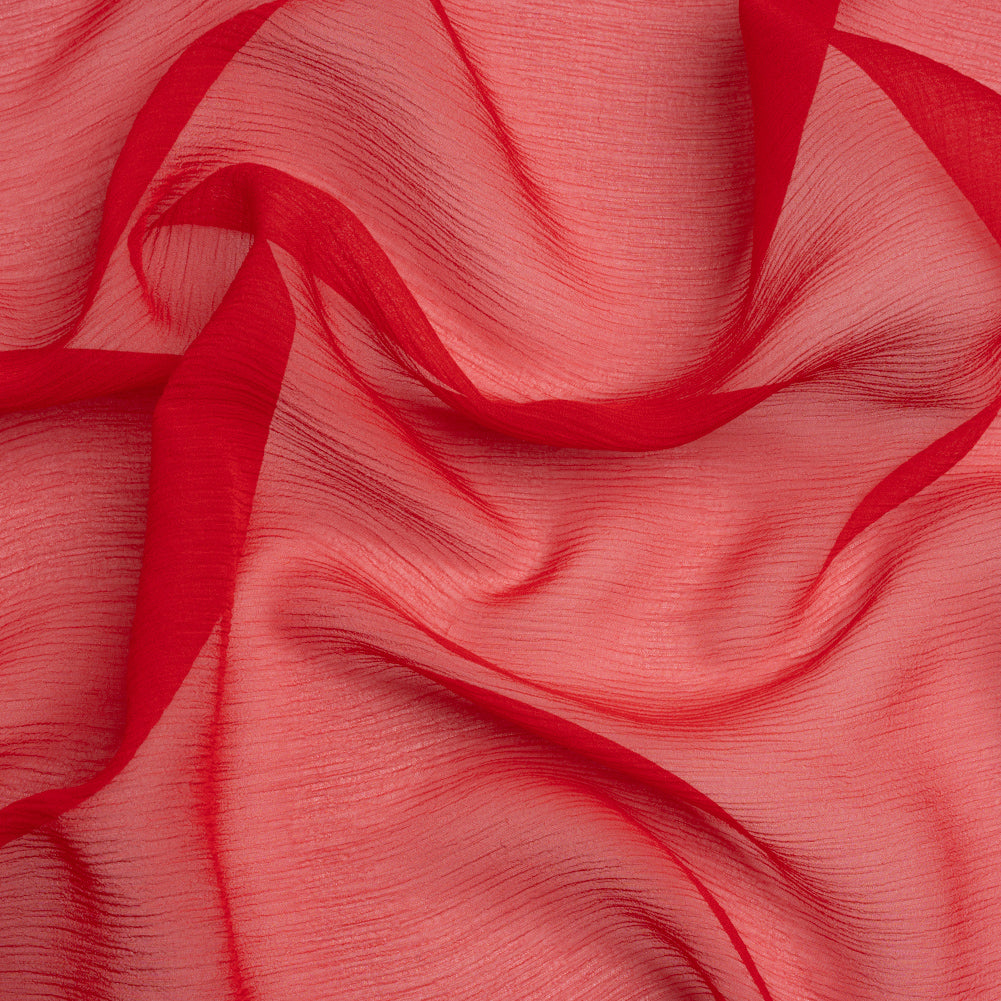 Crinkled Silk Chiffon - Brick - Premium Collection - Joann Fabrics