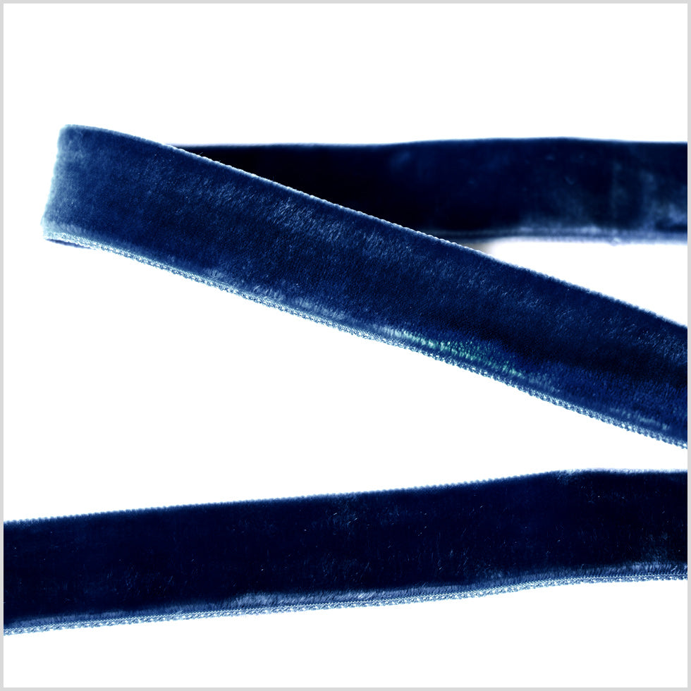 Double Faced Velvet Ribbon Made in Italy - 7/8