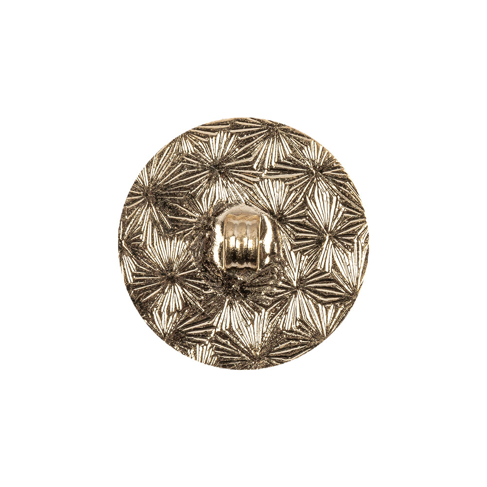 Vintage Crystal Rhinestones and Gold Metal Sawtooth Edge Shank Back Button With No Center - 34L/21.5mm - Joann Fabrics