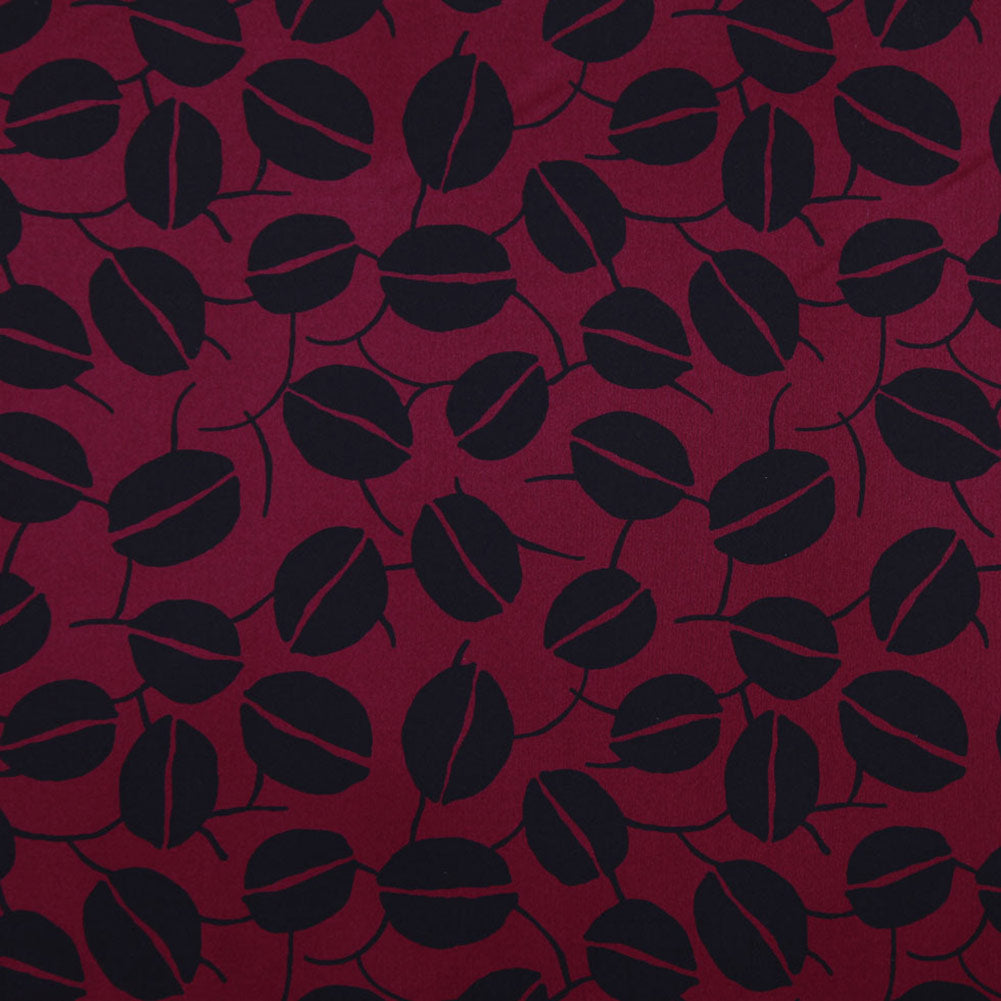 Oscar de la Renta Burnt Russet and Jet Black Coffee Bean Silk Faille - Joann Fabrics