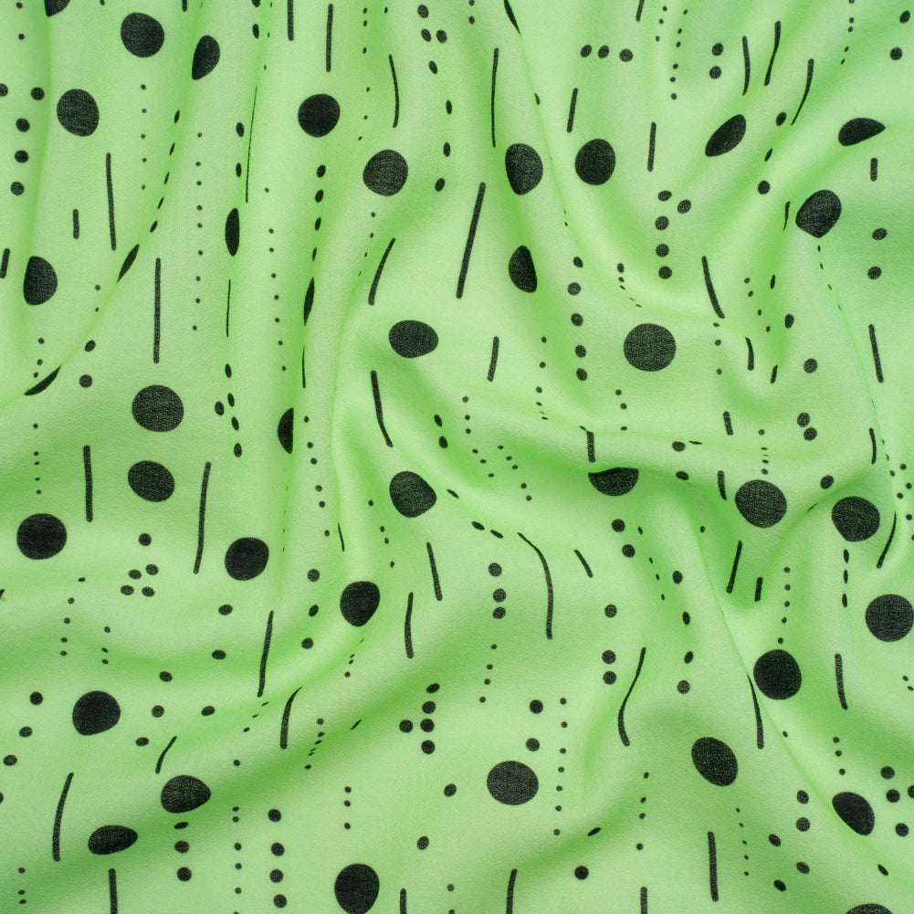 Mood Exclusive Mint Dot-Dash Decode Cotton Crepe - Joann Fabrics