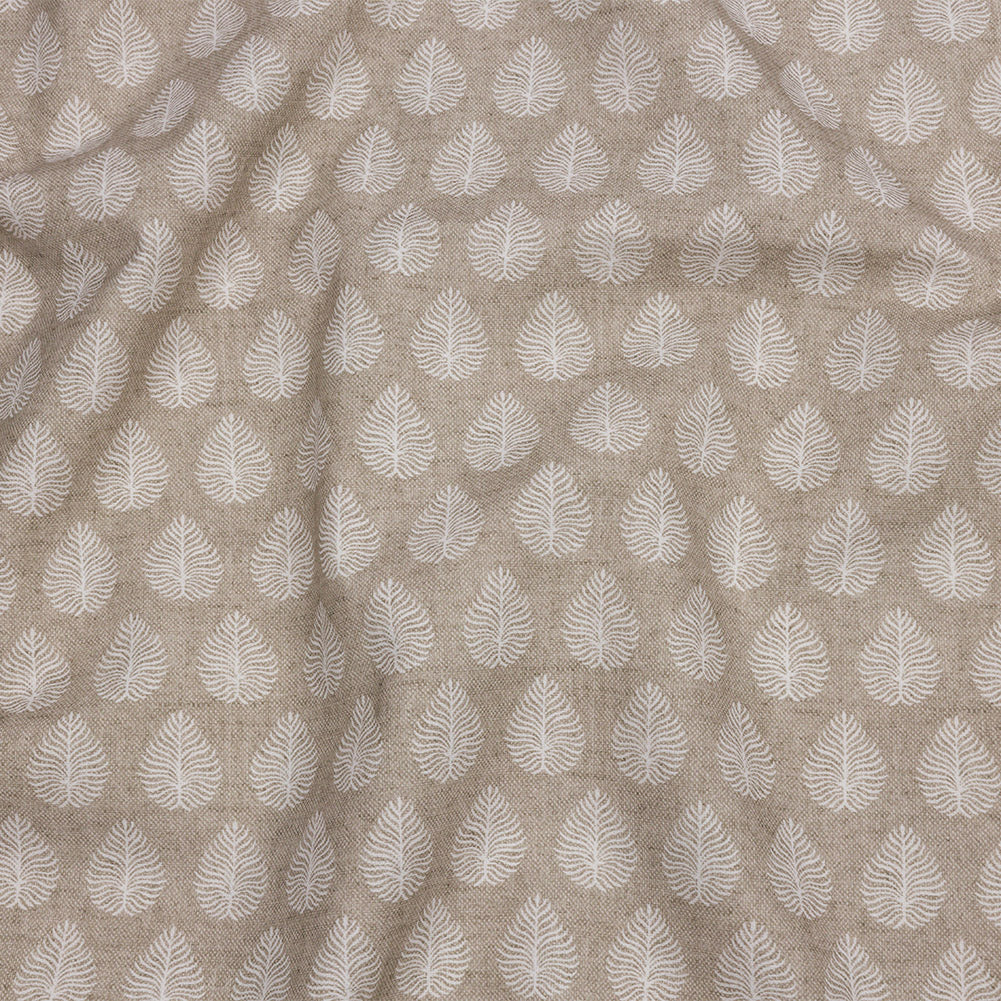 Cotton Canvas Print - Linen Leaves - British Imported - Joann Fabrics