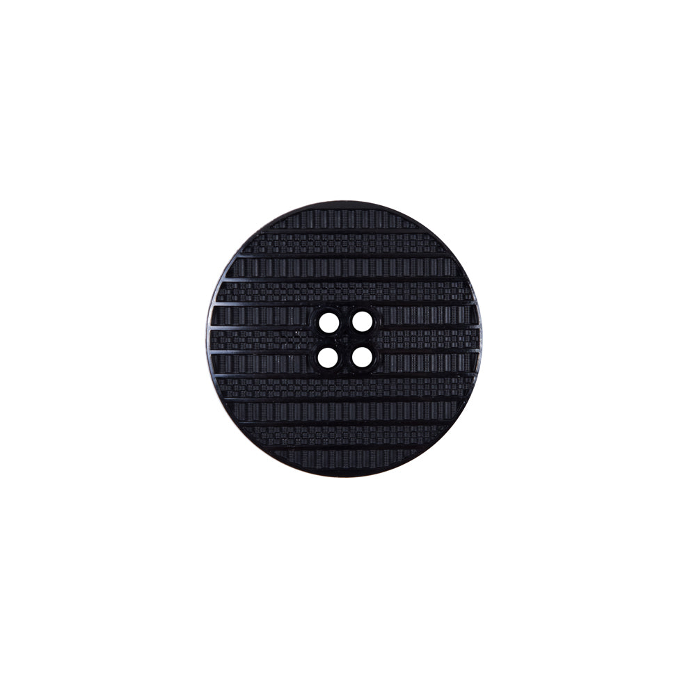 Italian Black Textural Plastic Button - 24L/15mm - Joann Fabrics