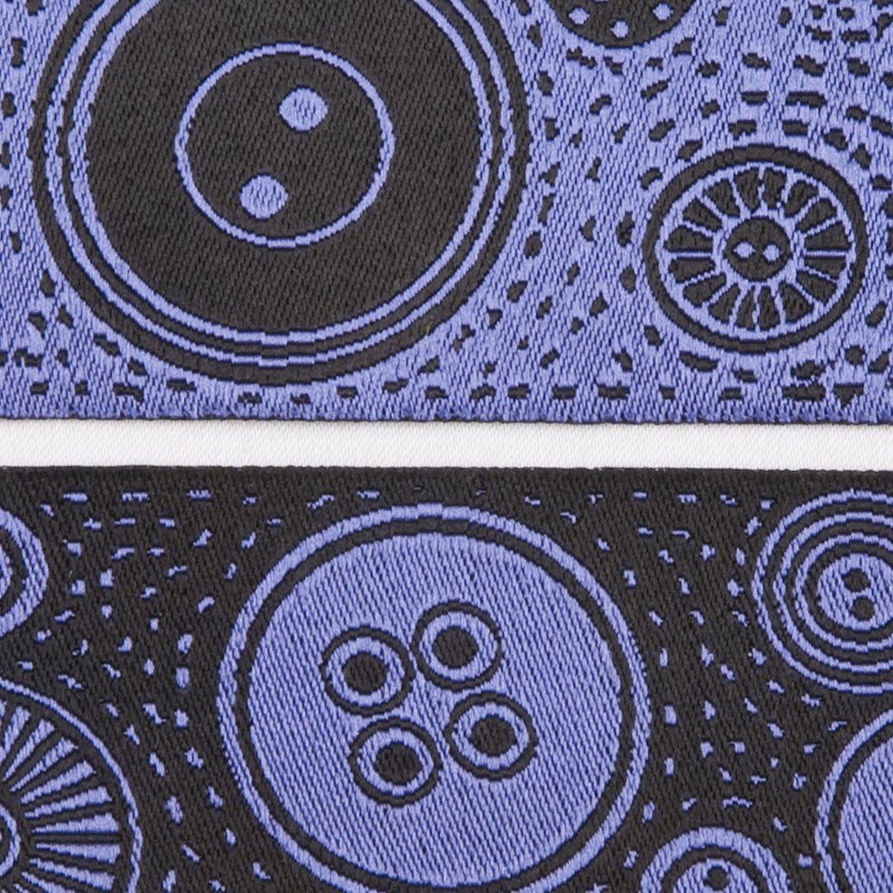 Violet/Black French Jacquard Ribbon - Joann Fabrics