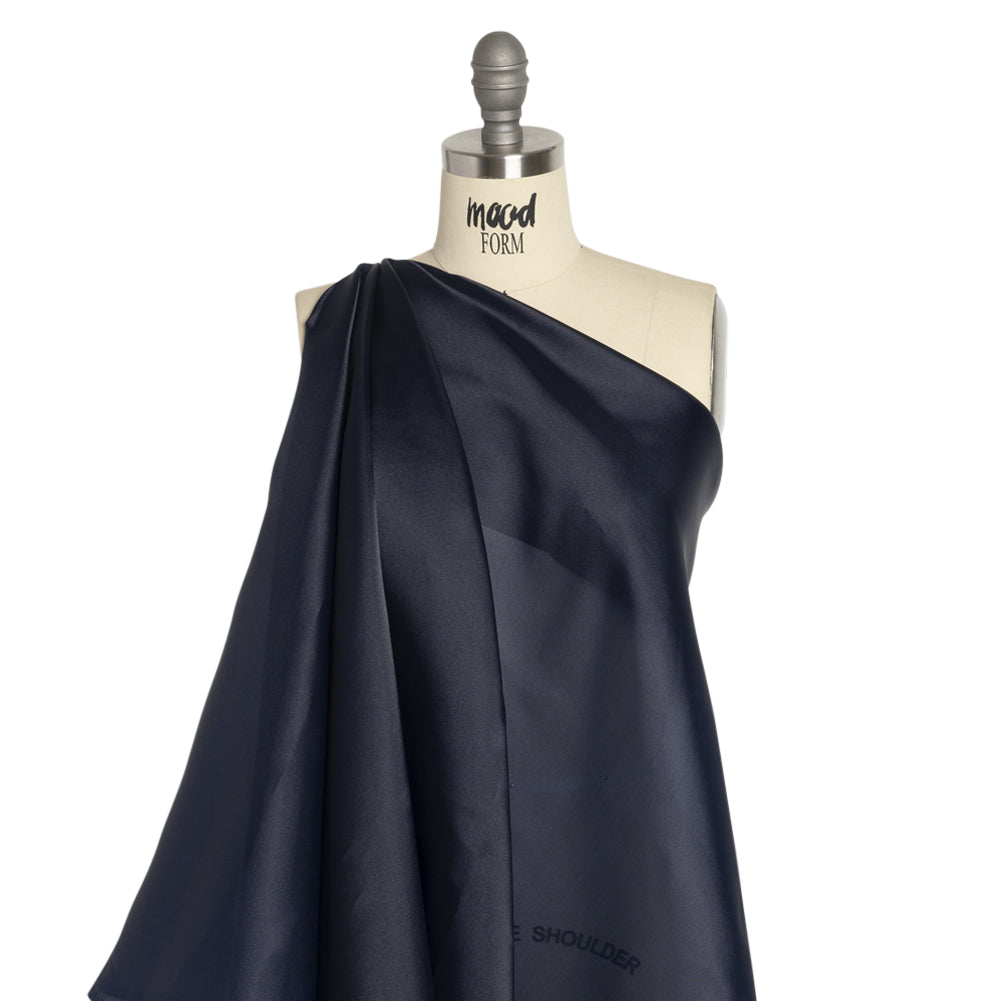 Satin-Faced Polyester Organza - Navy - Ardea Collection by Mood - Joann Fabrics