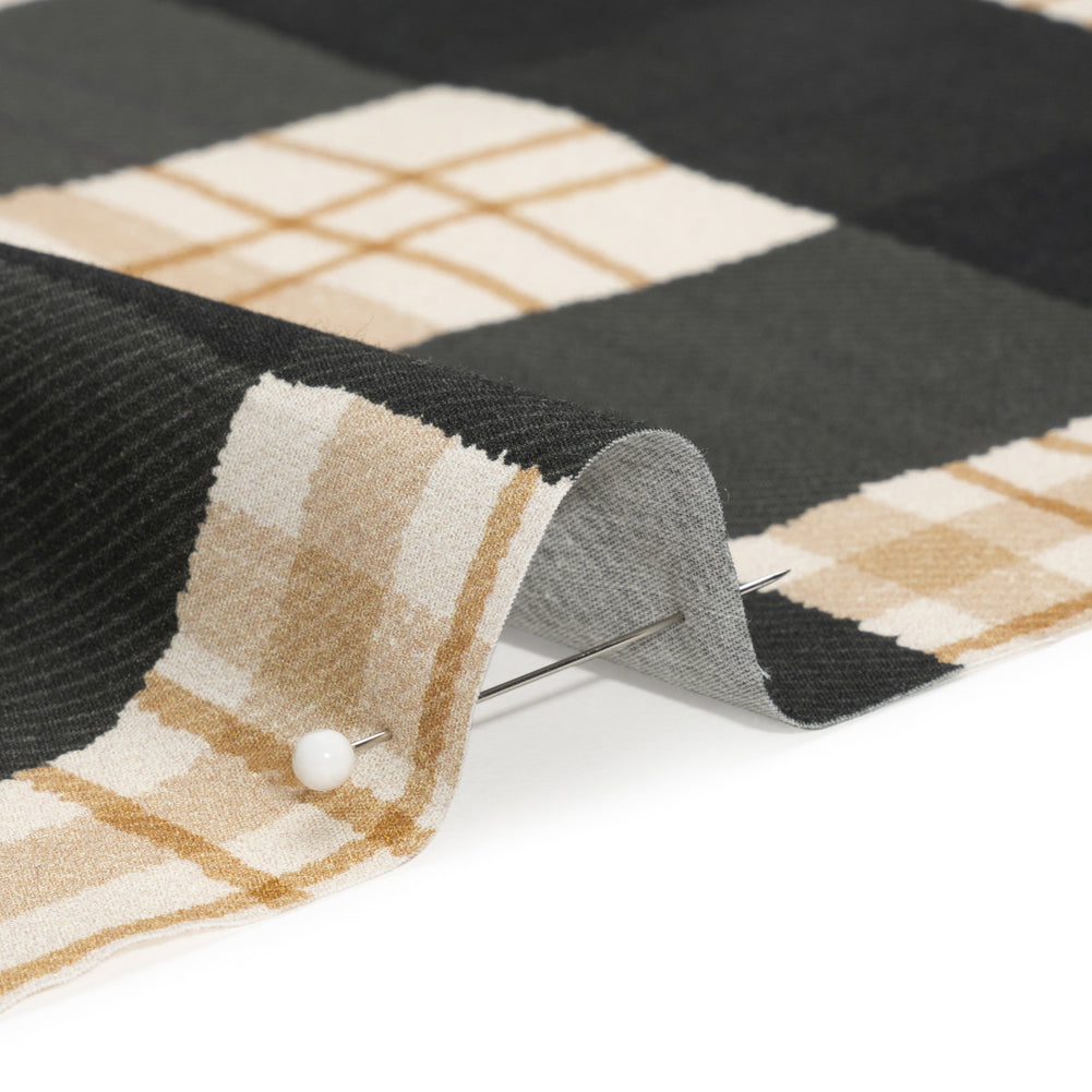 Mood Exclusive Black Plaid to be Here Cotton Poplin - Joann Fabrics