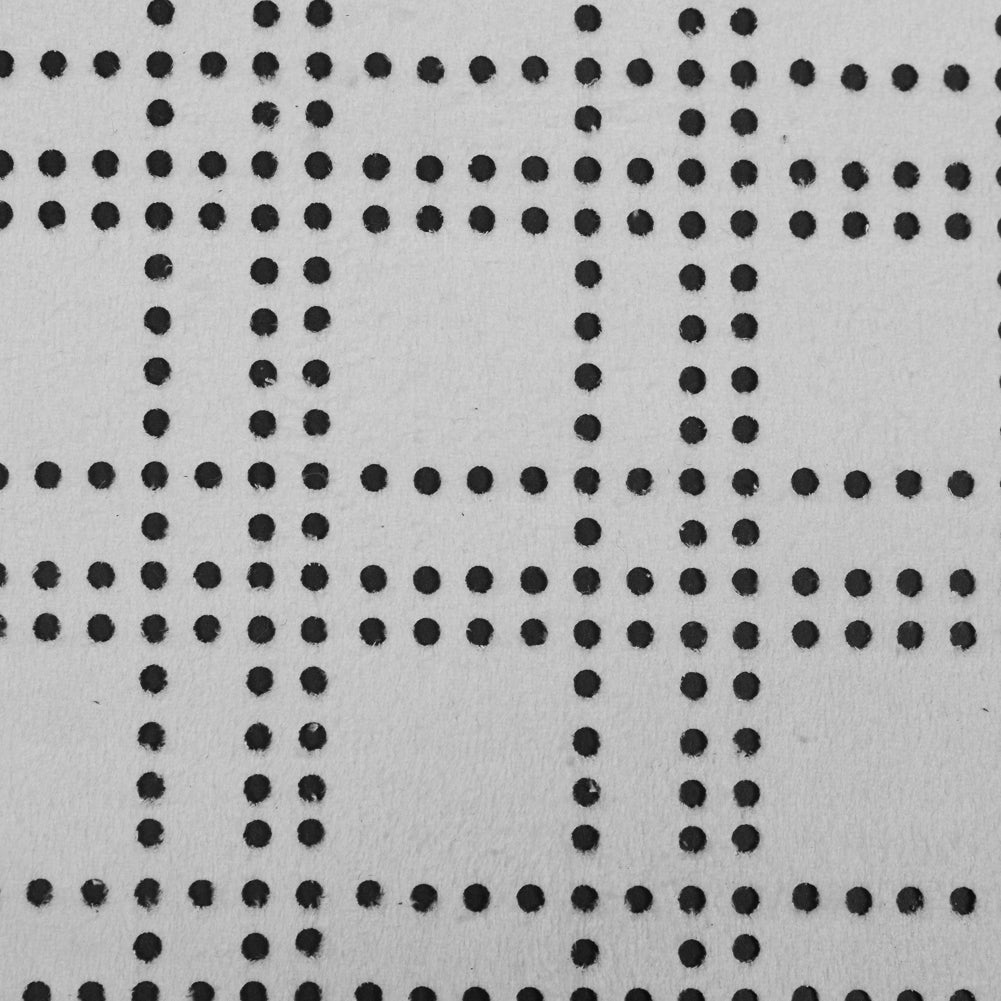 Faux Suede with Perforated Squares - White - Joann Fabrics