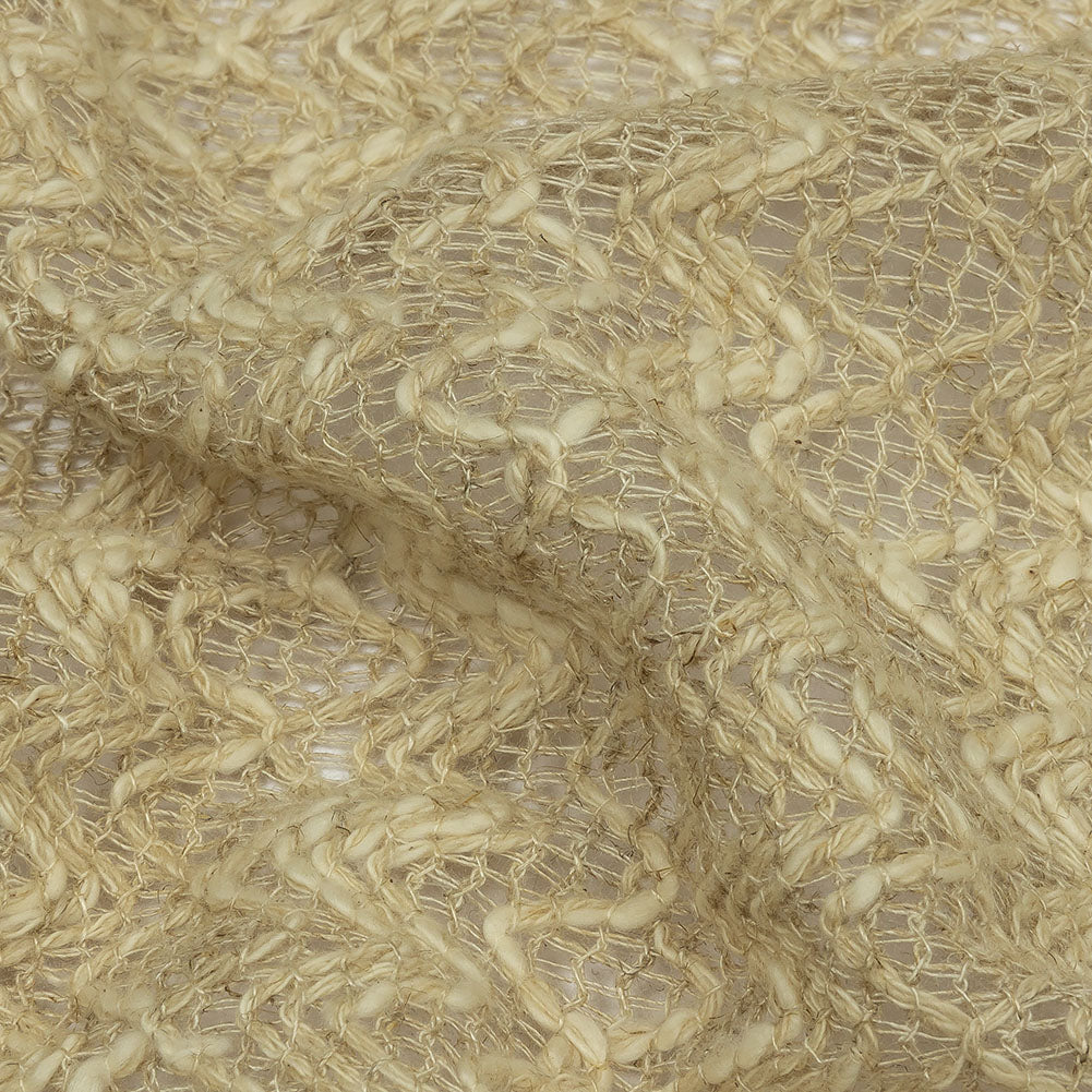 Famous Designer Natural Zig Zags and Diamonds Linen and Cotton Novelty Woven - Joann Fabrics
