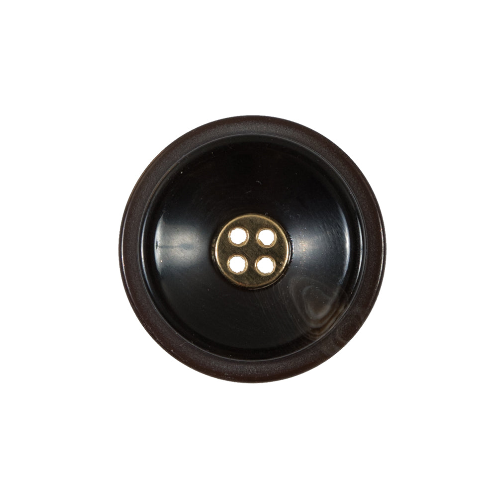 Black and Gold Concaving Plastic Button - 36L/23mm - Joann Fabrics