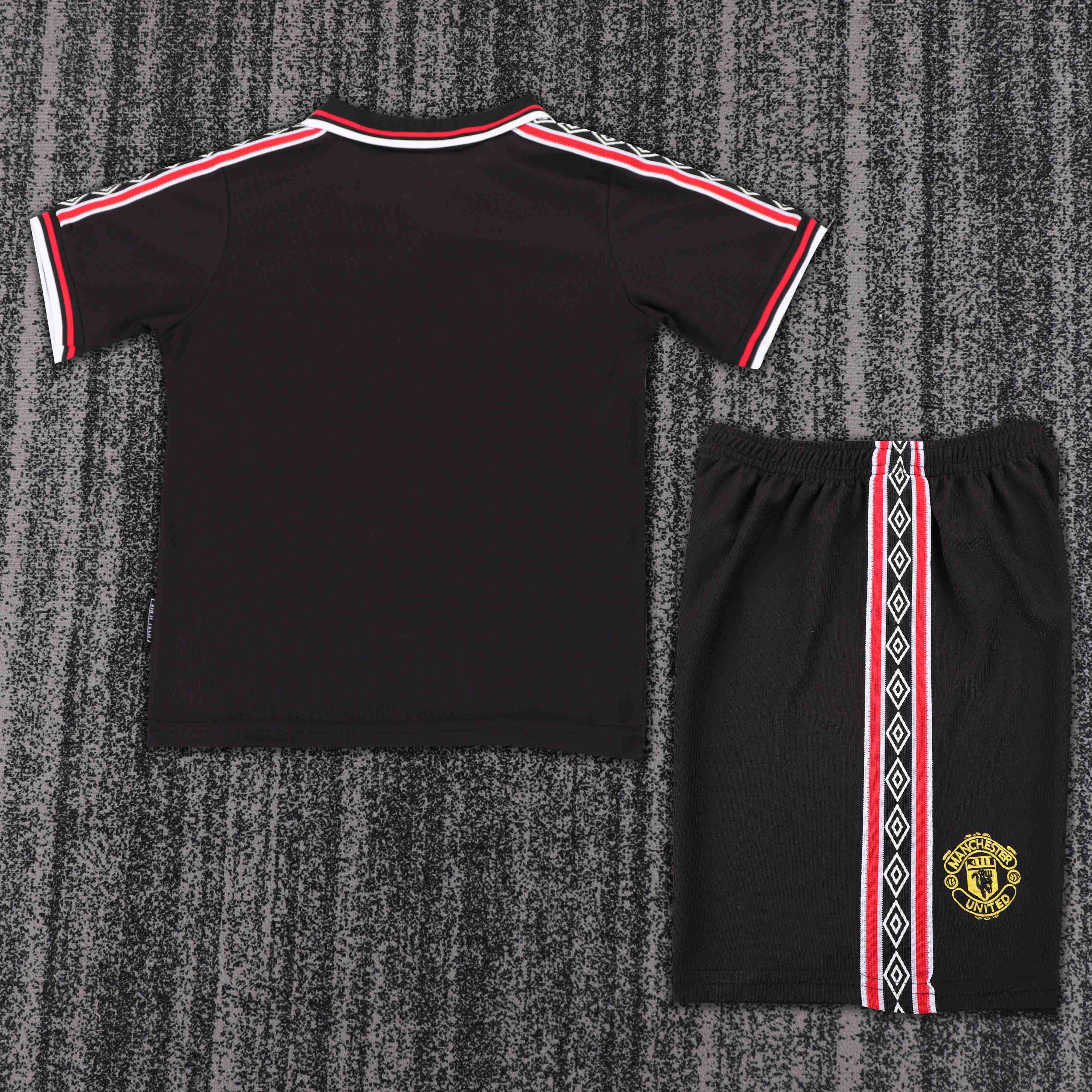 1998-1999 Retro Manchester United Away Football Shirt 1:1 Thai Quality Kids Size