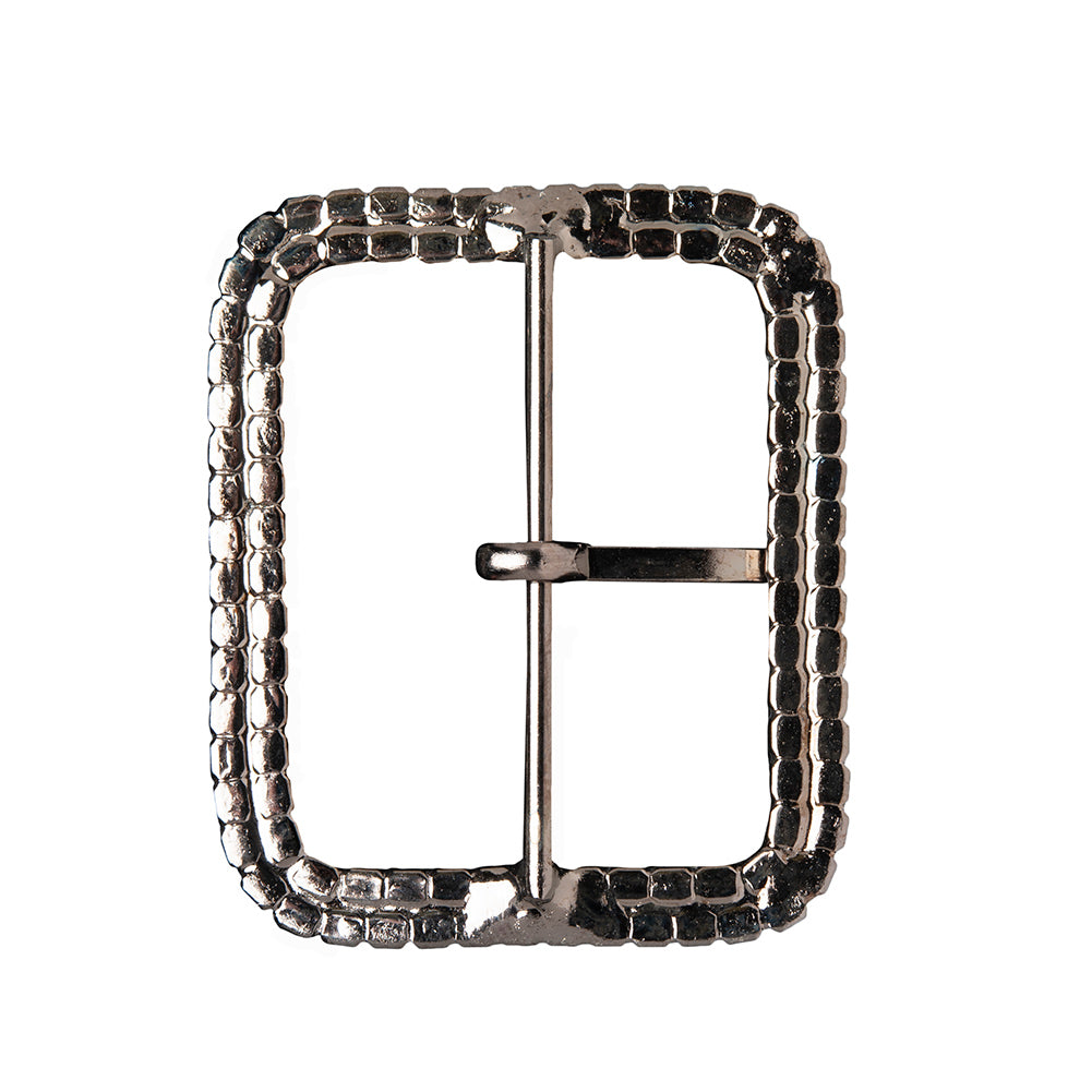 Swarovski Black Diamond and Gunmetal Rounded Rectangular Rhinestone Buckle - 2