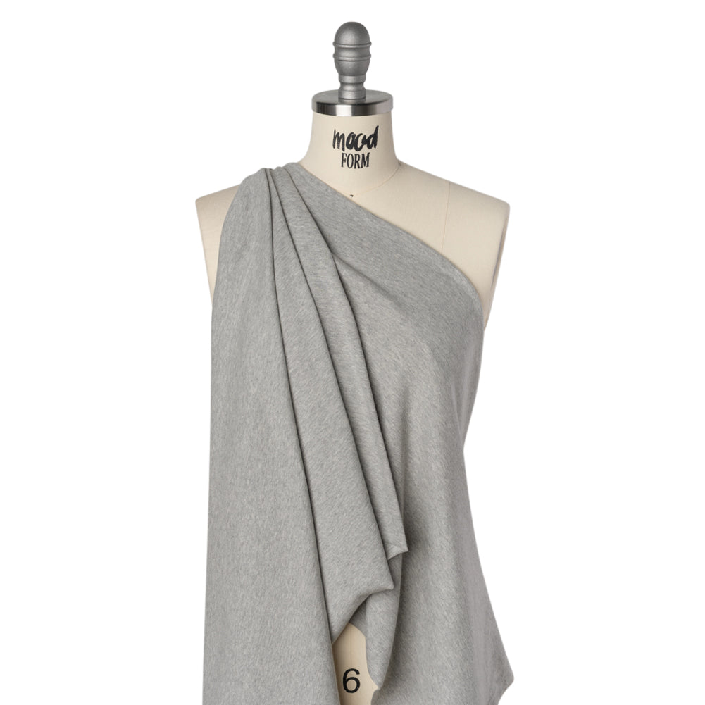 Rayon and Polyester 1x1 Rib Knit - Heathered Gray - Deadstock - Joann Fabrics