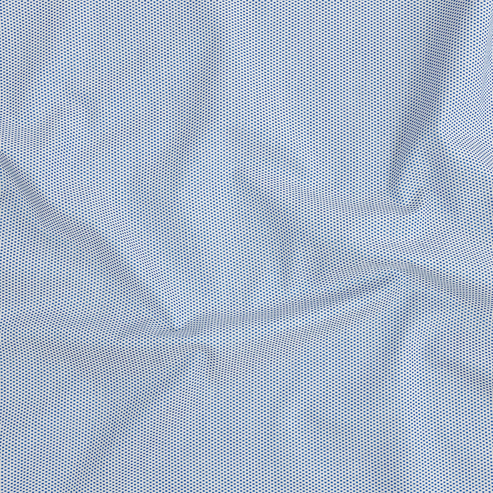 Premium Medium Blue Woven Squares Dobby Cotton Shirting - Joann Fabrics