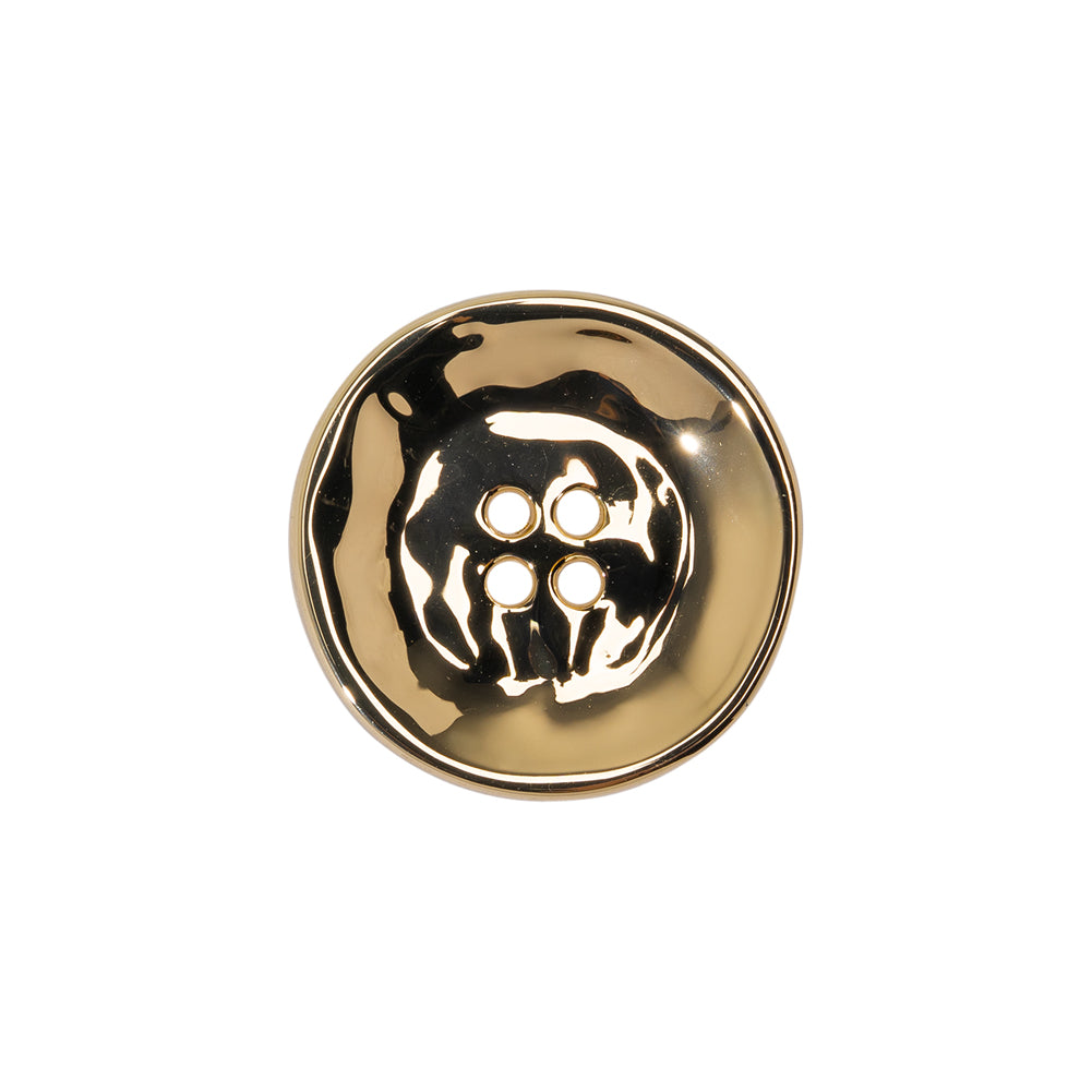 Organic Textured Metal Four-Hole Button - 32L/20mm - Gold - Joann Fabrics