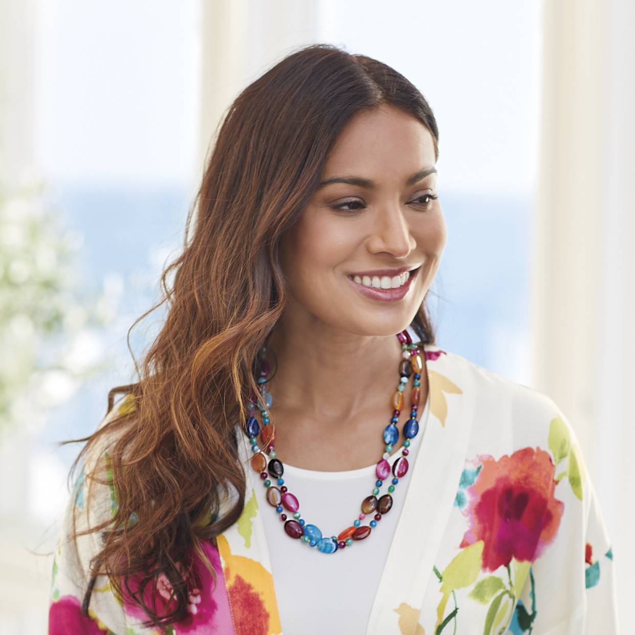 Colorful Genuine Agate Necklace - Northstyle Catalog