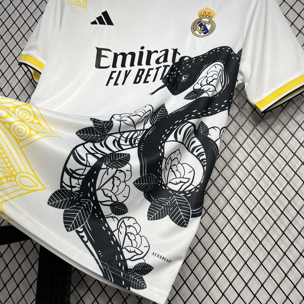 2024/2025 Real Madrid White and Black Mamba Special Edition Jersey 1:1 Thai Quality