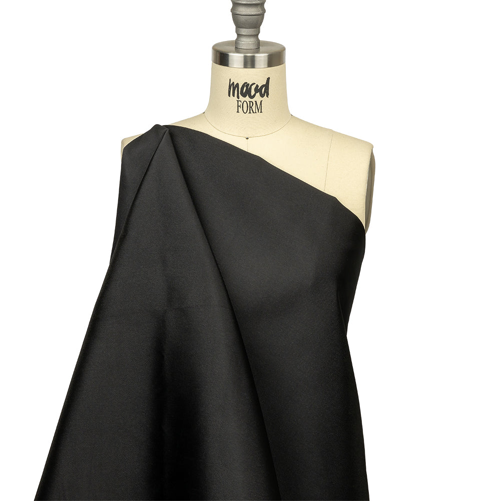 Olwyn Metallic Black Double Faced Luxury Mikado - Joann Fabrics