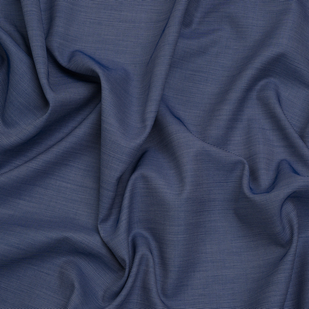 Cotton Shirting - Cobalt Blue and White - Deadstock - Joann Fabrics