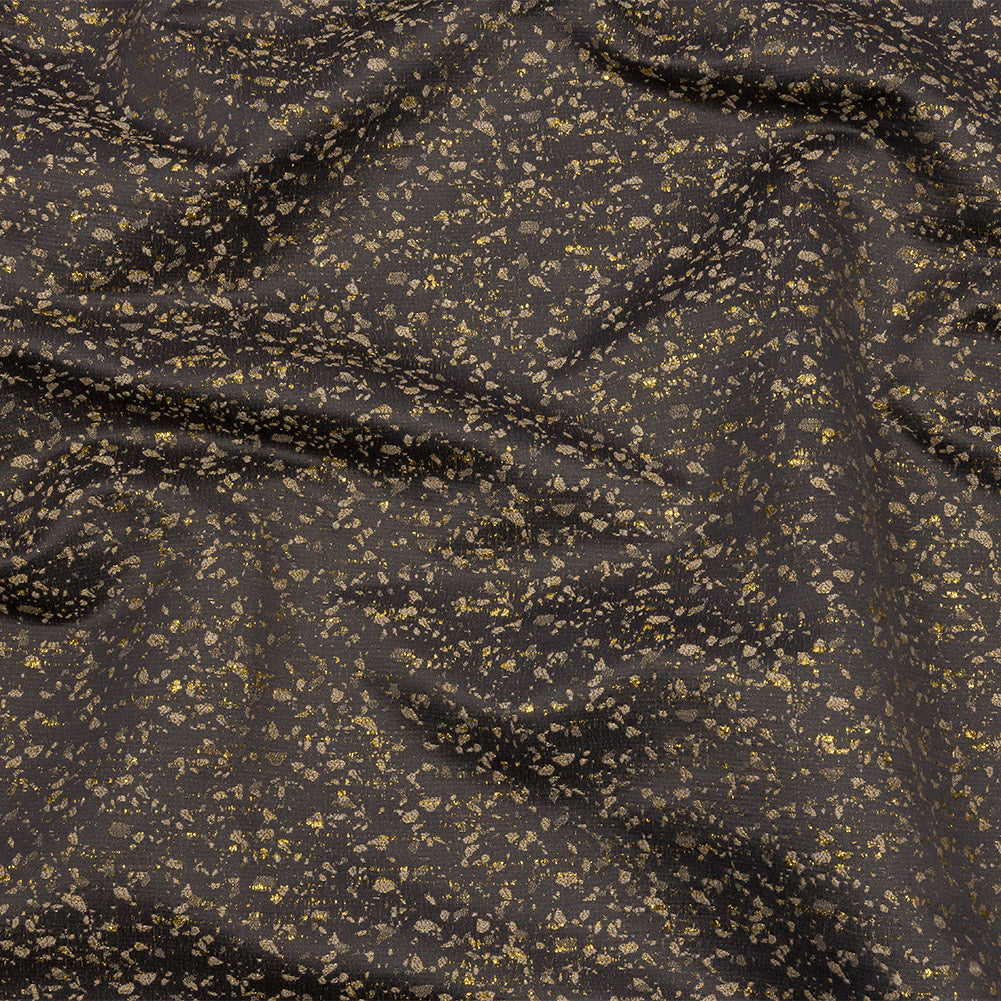 Metallic Drapery Jacquard - Ebony Speckled - British Imported - Joann Fabrics