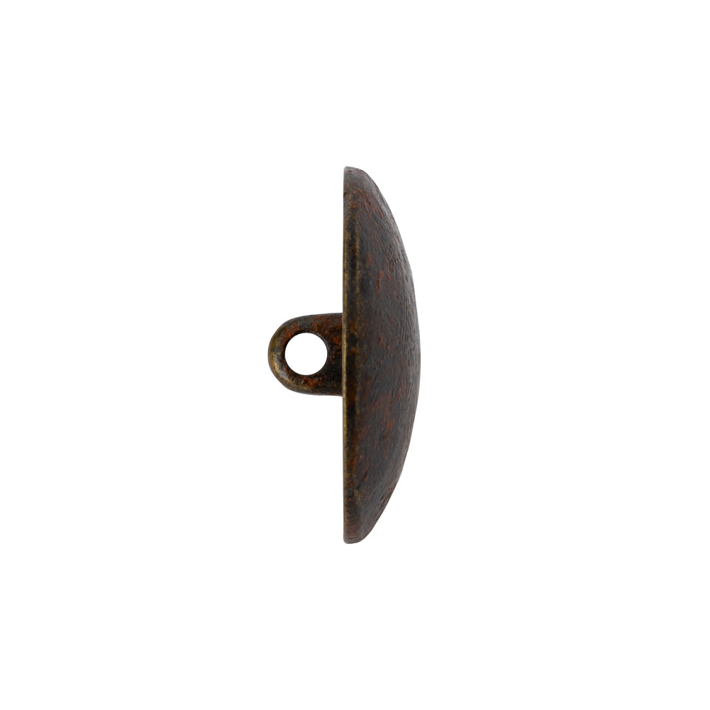 Metal Shank Back Button - 36L/23mm - Distressed Antique Brass - Joann Fabrics