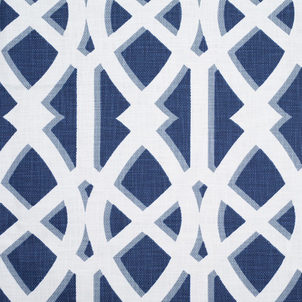 Navy Geometric Heavyweight Cotton - Joann Fabrics