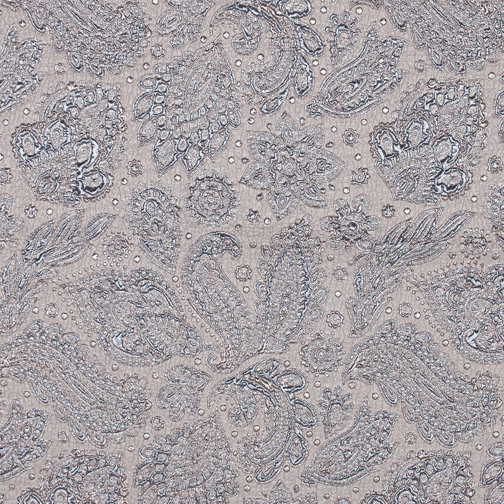 Rose Gold and Beige Luxury Paisley Metallic Brocade - Joann Fabrics