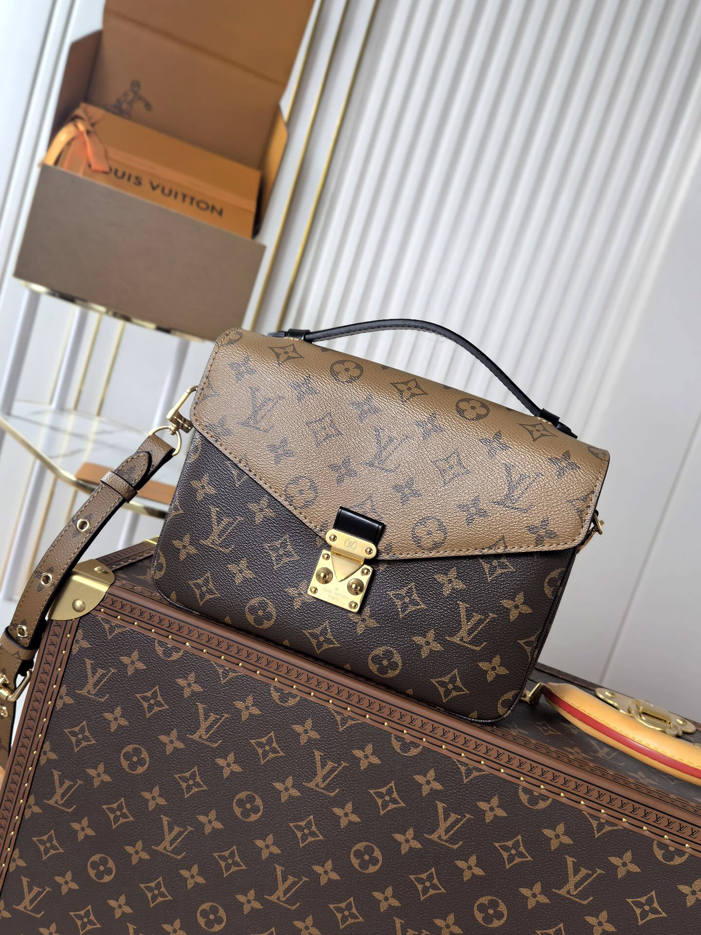 Louis Vuitton Classic Monogram Color-Block Women's Shoulder, Crossbody, and Handbag