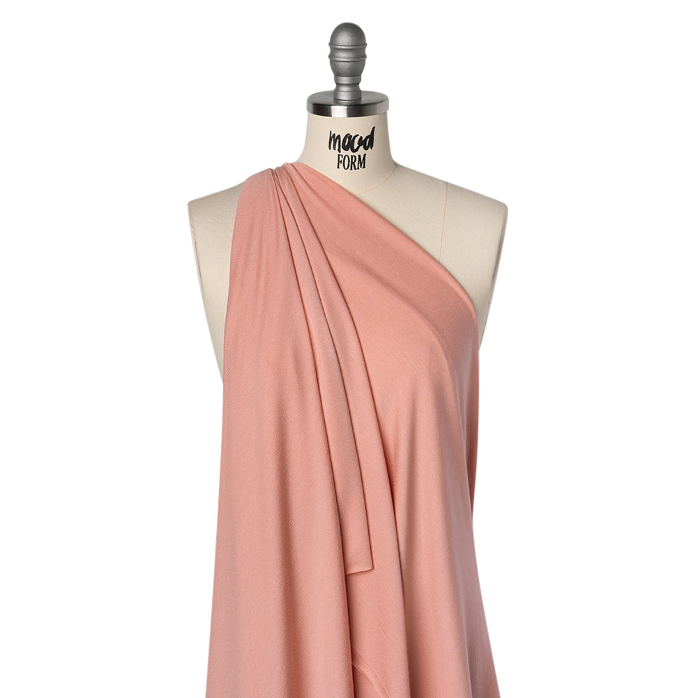 Stretch Viscose Jersey - Peony Pink - Designer Deadstock - Joann Fabrics